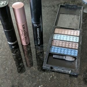 Mascara and eyeshadow combo